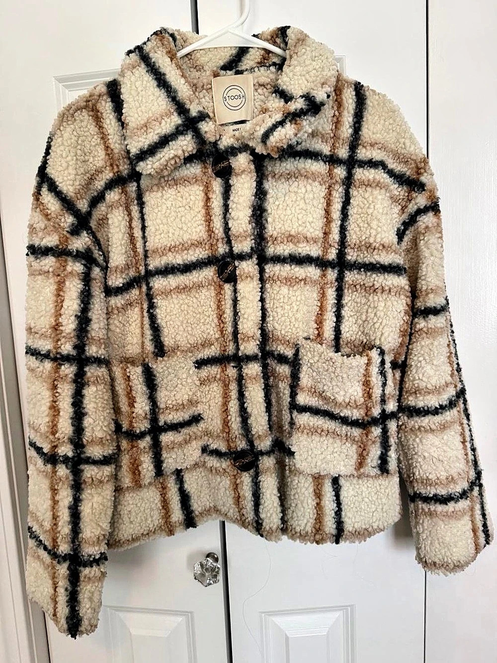 Plaid Teddy Jacket